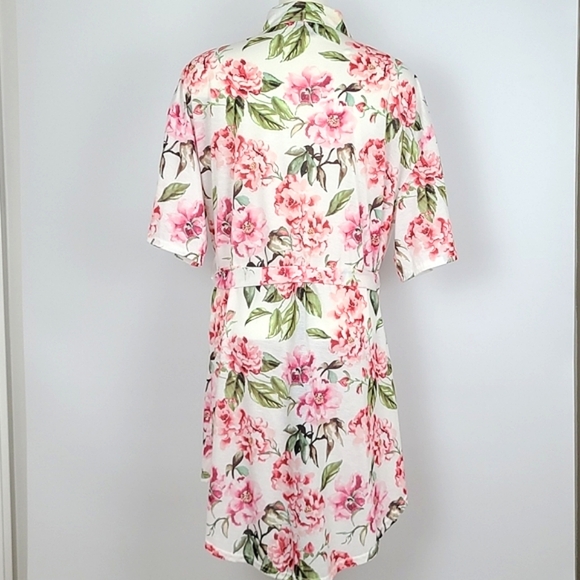 Show Me Your Mumu Garden of Blooms Floral Pink Green White Robe OS - Picture 4 of 11
